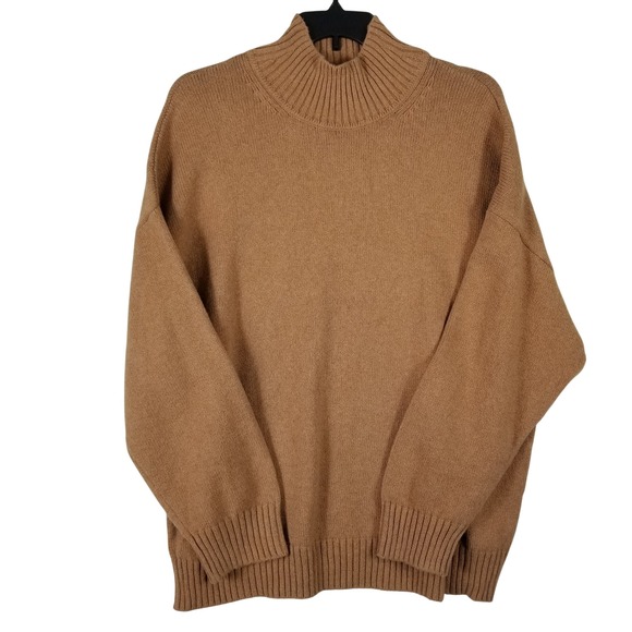 GAP Sweaters - Gap Womens Mock Neck Sweater XL Camel Brown Cotton Blend Knit 483757-06-1 NEW